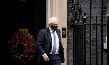 British Prime Minister Boris Johnson's press chief gave out joke awards at a Downing Street party on December 18