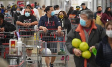 People shop before Thanksgiving holiday