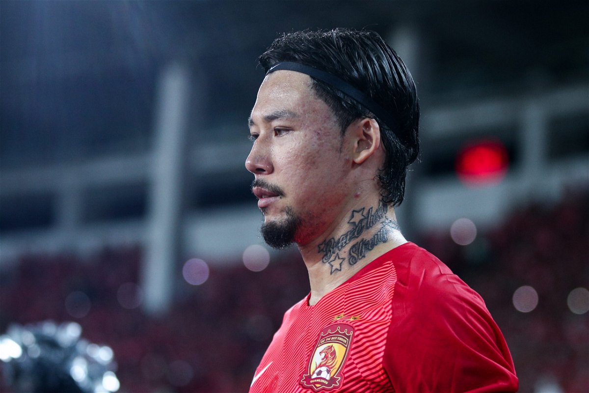 <i>Zhong Zhi/Getty Images</i><br/>Zhang Linpeng of Guangzhou Evergrande looks on during the AFC Champions League match between the Chinese team and Kashima Antlers at Tianhe Stadium in August 2019 in Guangzhou