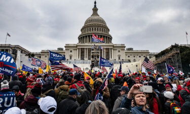 Pro-Trump supporters storm the U.S. Capitol following a rally with President Donald Trump on January 6