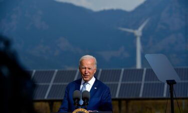 President Joe Biden speaks in September in Arvada