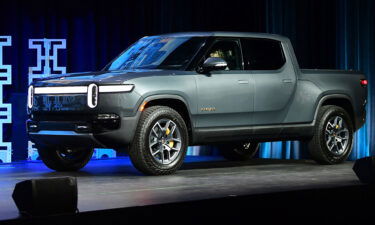 Rivian will open a $5 billion manufacturing plant in Georgia. Pictured is The Rivian R1T at the LA Auto Show in Los Angeles