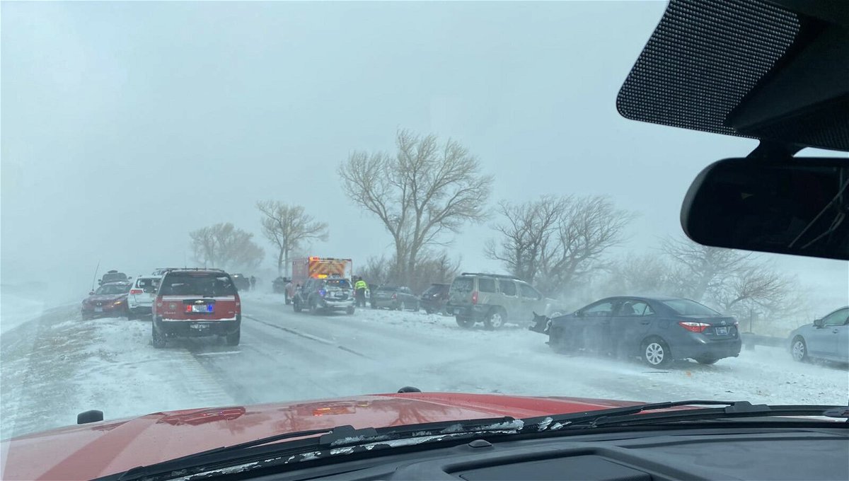 <i>Truckee Meadows Fire & Rescue</i><br/>At least three injuries were reported in Sunday's pileup.