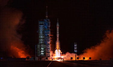 Top Space Force official: China is developing space capabilities at 'twice the rate' of US. Pictured is the Shenzhou-13 launch from the Jiuquan Satellite Launch Center in the Gobi Desert near Jiuquan