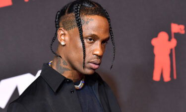 Travis Scott's spiked seltzer has been discontinued. Scott is seen here at the 2021 MTV Video Music Awards in Brooklyn