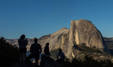 Visitors at Glacier Point in Yosemite National Park. For years