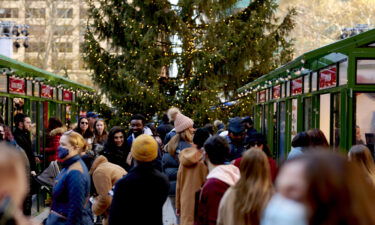 The outlook for the American economy is suddenly much darker. Shoppers are seen here at Bryant Park in New York