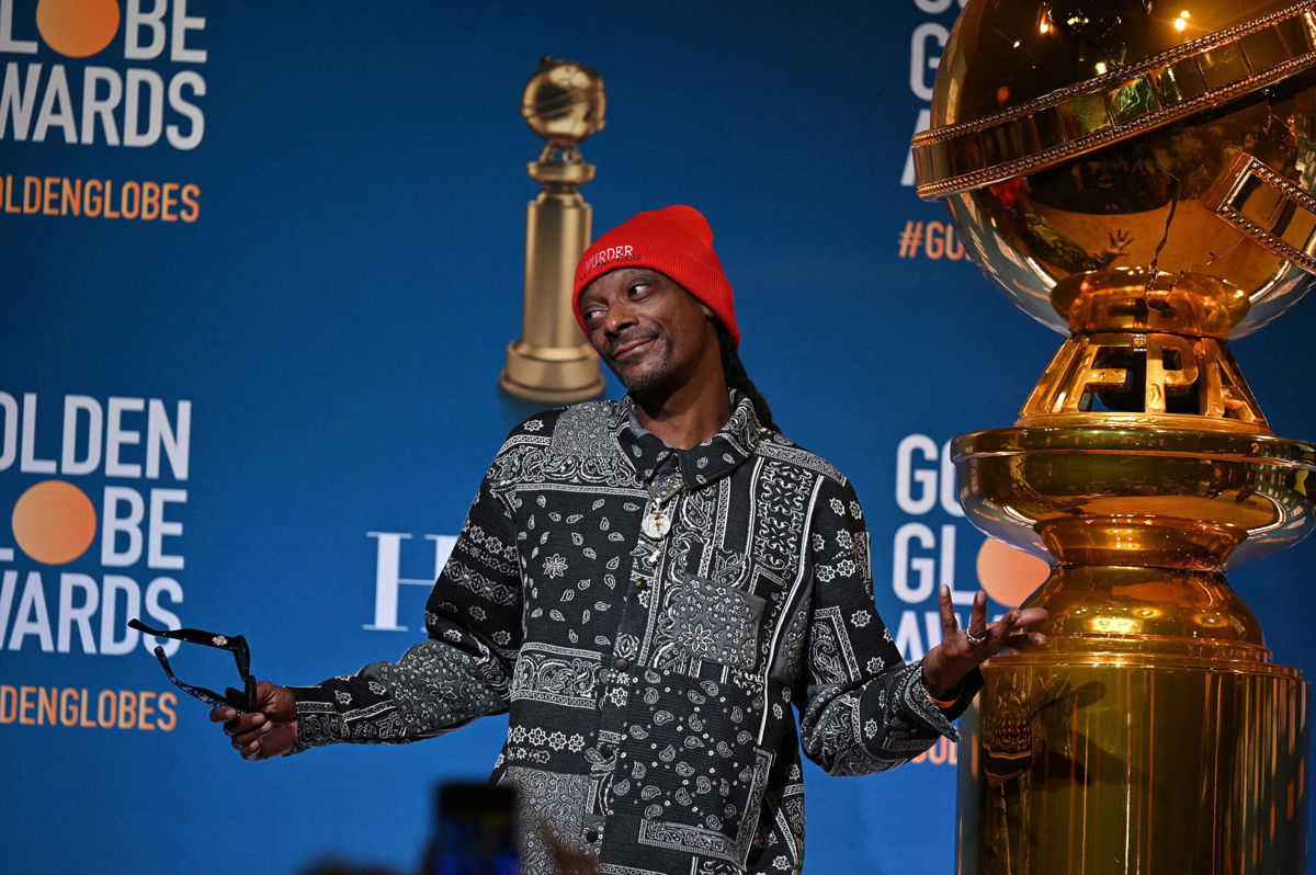 <i>Robyn Beck/AFP/Getty Images</i><br/>Snoop Dogg was a surprise guest at the announcement of the nominations for the Golden Globe Awards.