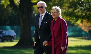 US President Joe Biden and First Lady Jill Biden in Washington