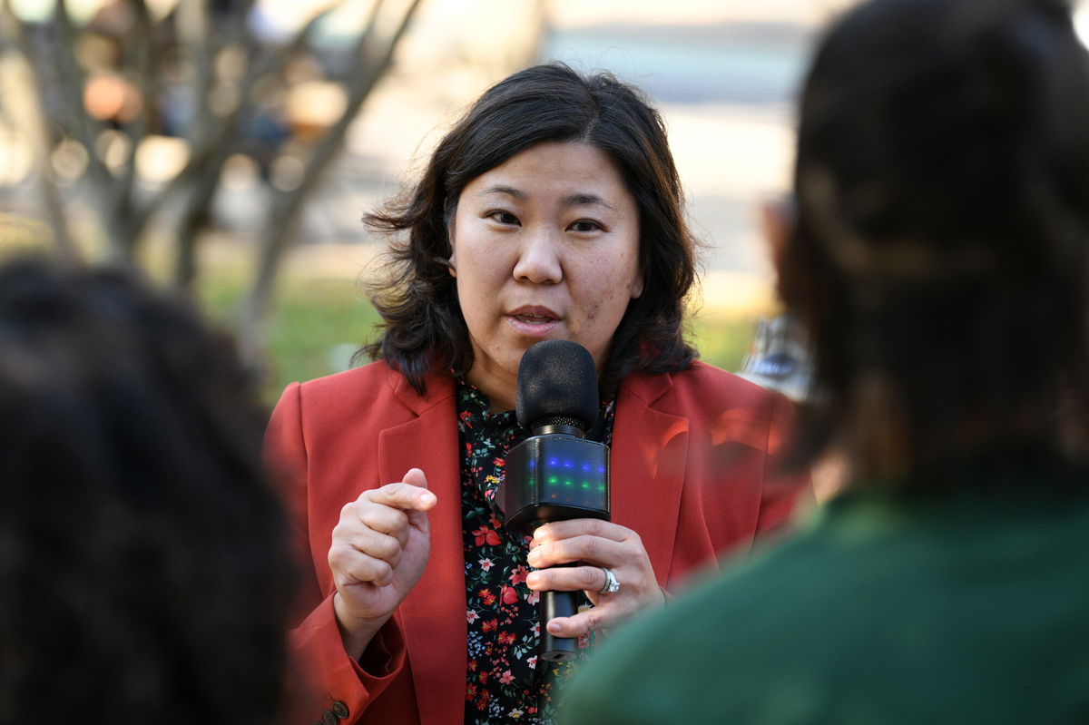 <i>Bryan Bedder/Getty Images for Green New Deal Network</i><br/>Rep. Grace Meng is pushing for a bill that would create a commission to explore the possibility of a national museum honoring Asian Americans and Pacific Islanders.