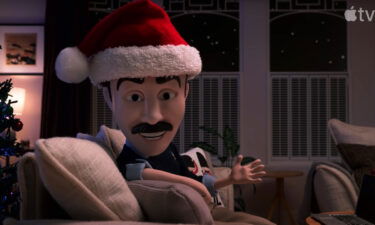 A scene from the "Ted Lasso" animated Christmas special.