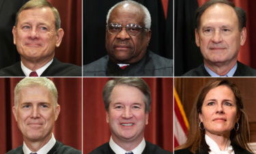 The year Supreme Court conservatives made their mark. Top row: Chief Justice John Roberts