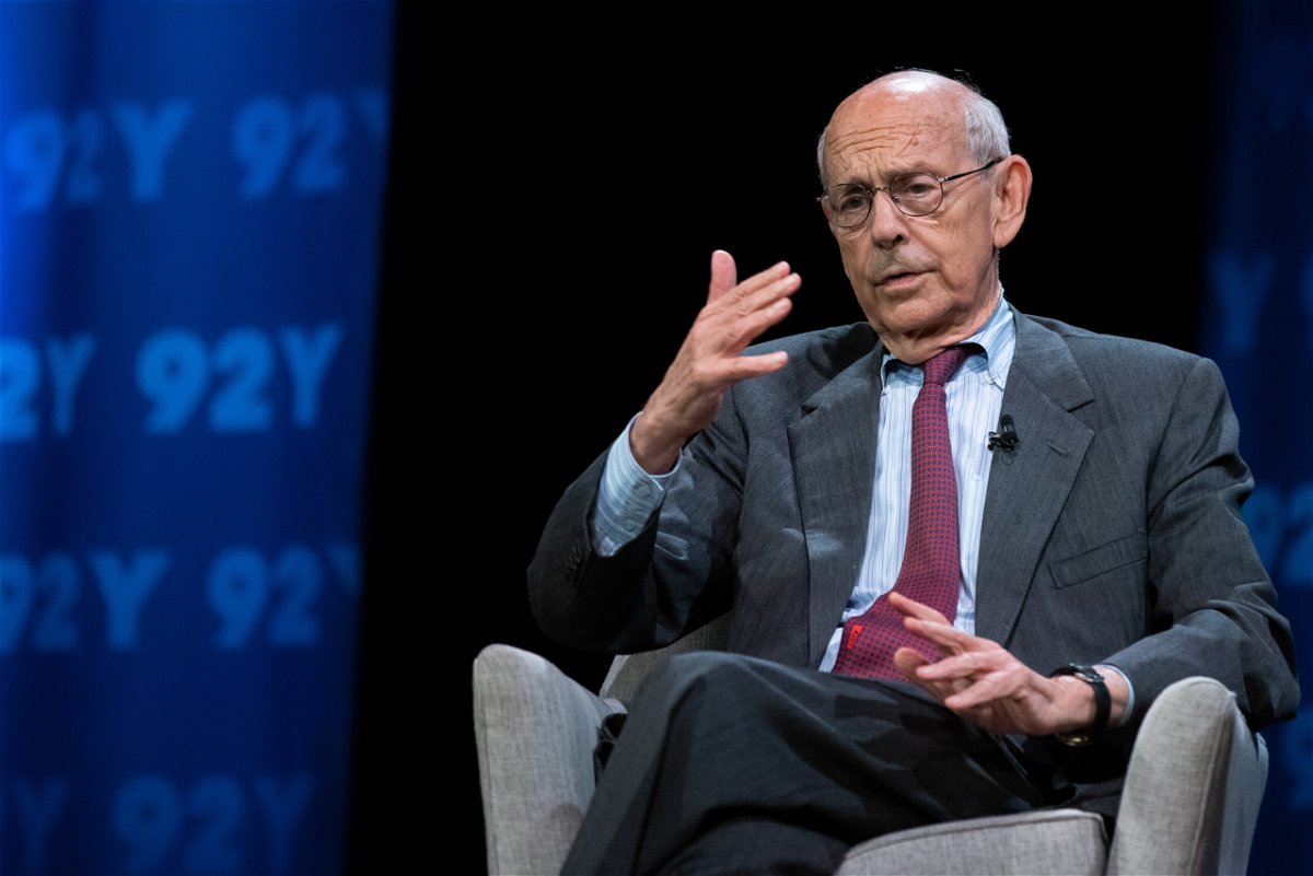 <i>Jeenah Moon/Bloomberg/Getty Images</i><br/>Justice Stephen Breyer speaks during an interview on 