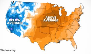 Warmer temperatures are gripping the eastern half of the country.