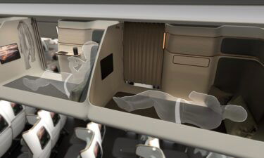 Toyota Boshoku's Cloud Capsule Concept reimagines the overhead locker.