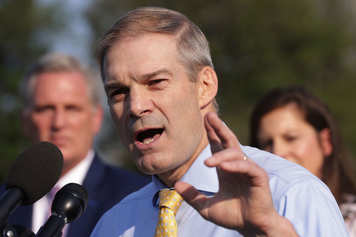 <i>Alex Wong/Getty Images</i><br/>Republican Rep. Jim Jordan of Ohio indicated he doesn't plan to cooperate with a request to meet to meet with the House select committee investigating January 6.