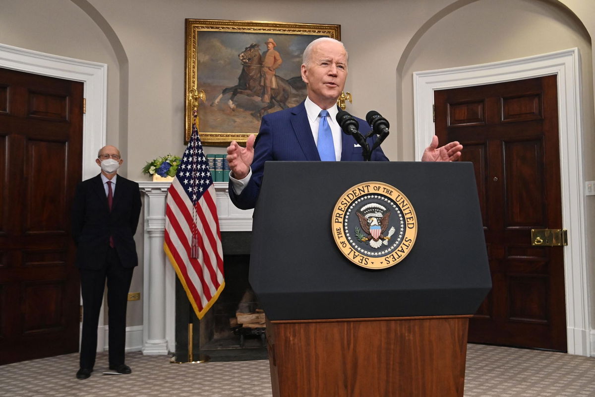 <i>SAUL LOEB/AFP/Getty Images</i><br/>US President Joe Biden