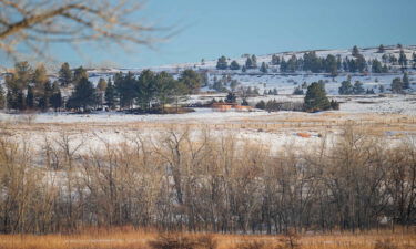 Fire damage is seen near the suspected origins of the Marshall wildfire on January 3