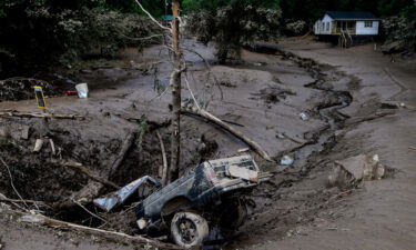 The aftermath of a flood in Clendenin