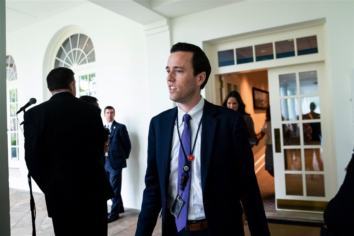 <i>Jabin Botsford/The Washington Post/Getty Images</i><br/>Deputy press secretary Judd Deere at the White House on Tuesday