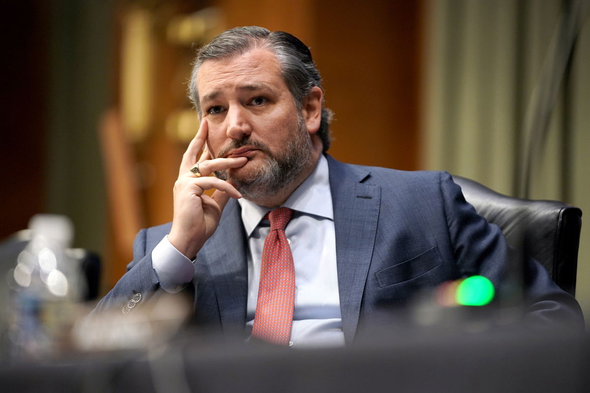 <i>Greg Nash/Pool/Getty Images</i><br/>Sen. Ted Cruz (R-TX) listens at the confirmation hearing for Samantha Power