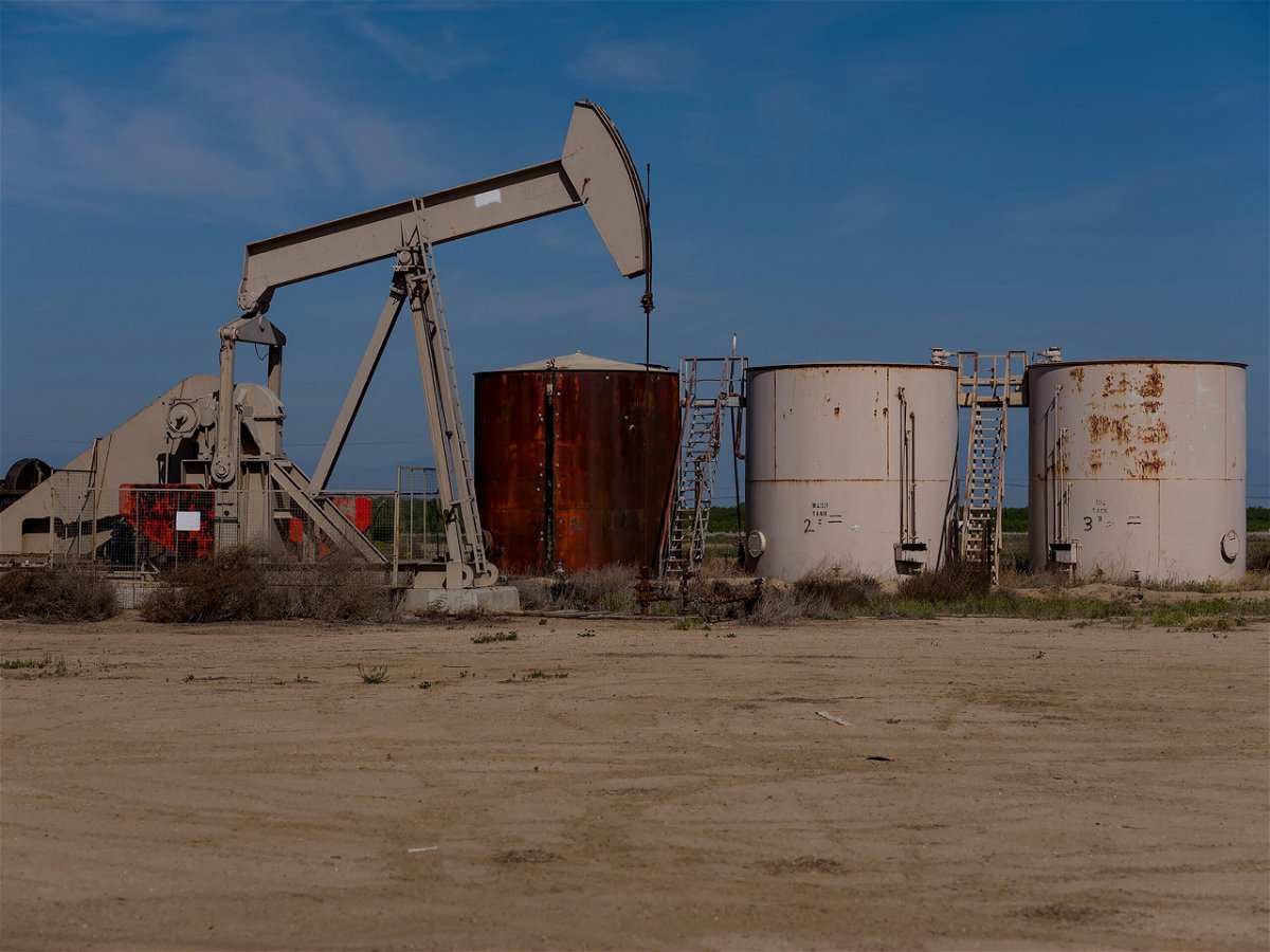 <i>David Walter Banks/The Washington Post/Getty Images</i><br/>The Biden administration is offering funding for states to clean up methane emissions from abandoned oil and gas wells. Pictured is an orphan oil well outside of Bakersfield