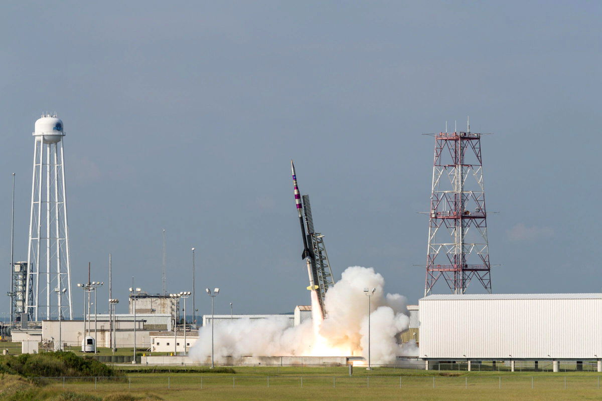 <i>Alamy Stock Photo</i><br/>A sounding rocket is seen launching from Wallops