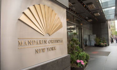 An exterior view of the Mandarin Oriental