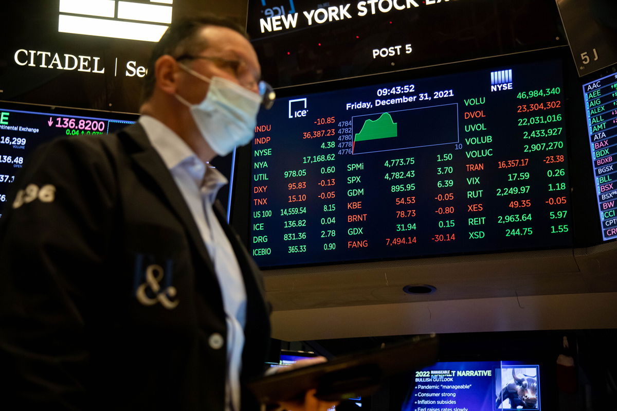 <i>Michael Nagle/Bloomberg/Getty Images</i><br/>Stocks remained near record levels on January 3