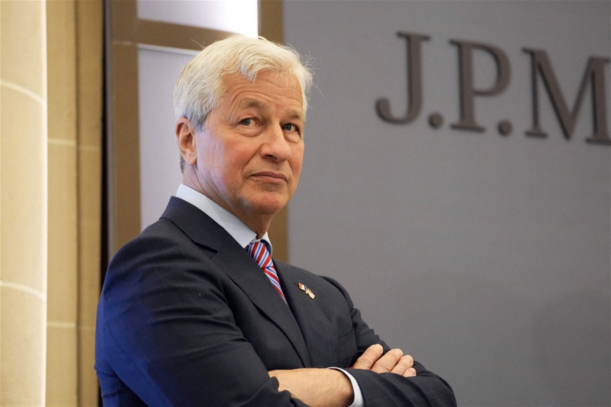<i>Michel Euler/Pool/AFP/Getty Images</i><br/>Wall Street is minting money as Main Street struggles with inflation and burnout. JP Morgan CEO Jamie Dimon looks on during the inauguration of the new French headquarters of US' JP Morgan bank in June 2021 in Paris.