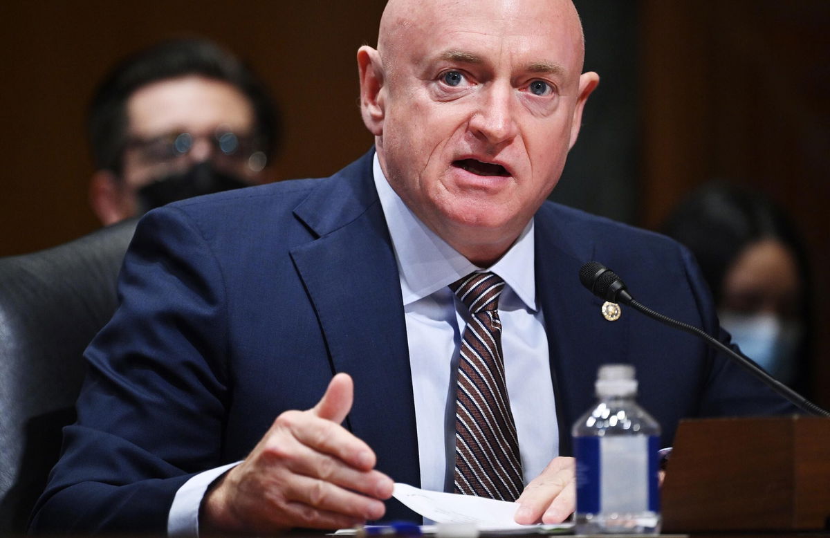 <i>Mandel Ngan/Pool/Getty Images</i><br/>Sen. Mark Kelly