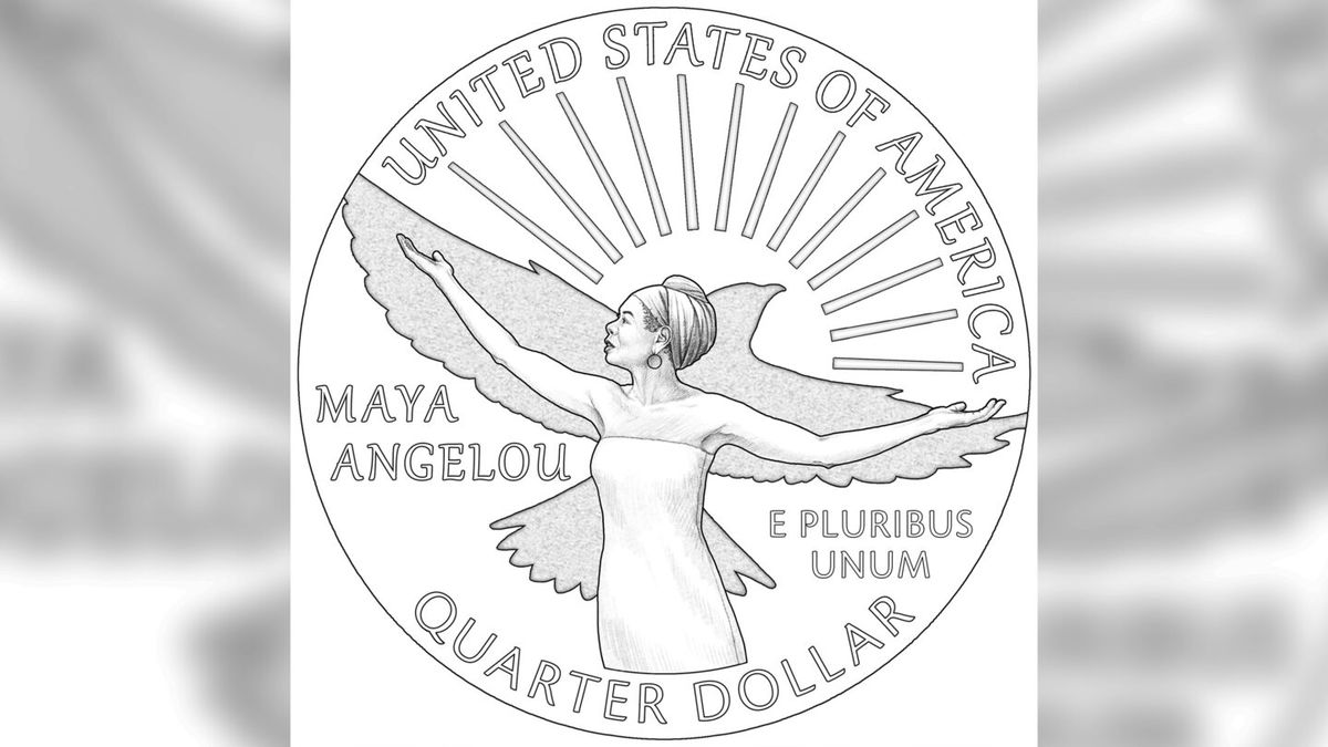 <i>US Mint</i><br/>Maya Angelou is pictured on the American Women Quarters Program.