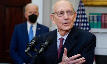 Justice Stephen Breyer appeared alongside President Joe Biden at the White House after announcing his retirement.