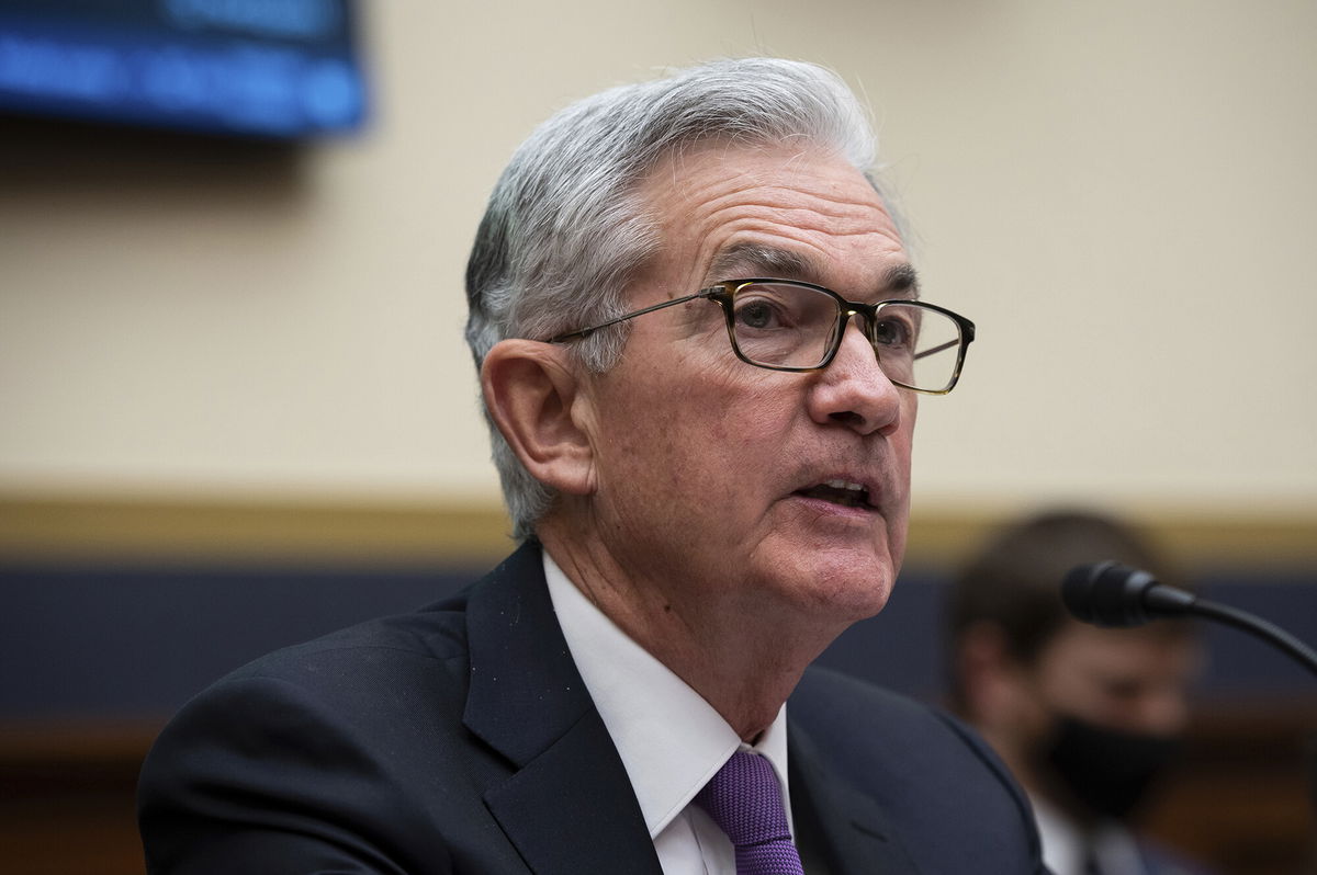 <i>Graeme Sloan/Sipa USA/AP</i><br/>Federal Reserve Chairman Jerome Powell is pledging not to allow inflation to become ingrained in the American economy