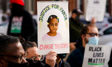 3 Pennsylvania officers were fired after being charged in the fatal shooting of 8-year-old Fanta Bility. Protesters calling for police accountability are pictured here in Media