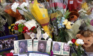 A memorial outside of Oxford High School  on December 3