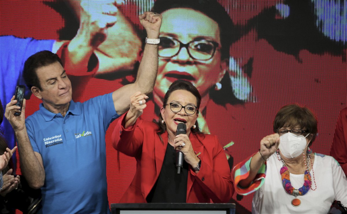 <i>D'lmer Membre'o/dpa/D'lmer Membre'o/picture-alliance/dpa/AP Images</i><br/>Vice President Kamala Harris will visit Honduras for inauguration of Xiomara Castro