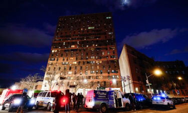 An apartment building which suffered the city's deadliest fire in three decades is seen in the Bronx borough of New York