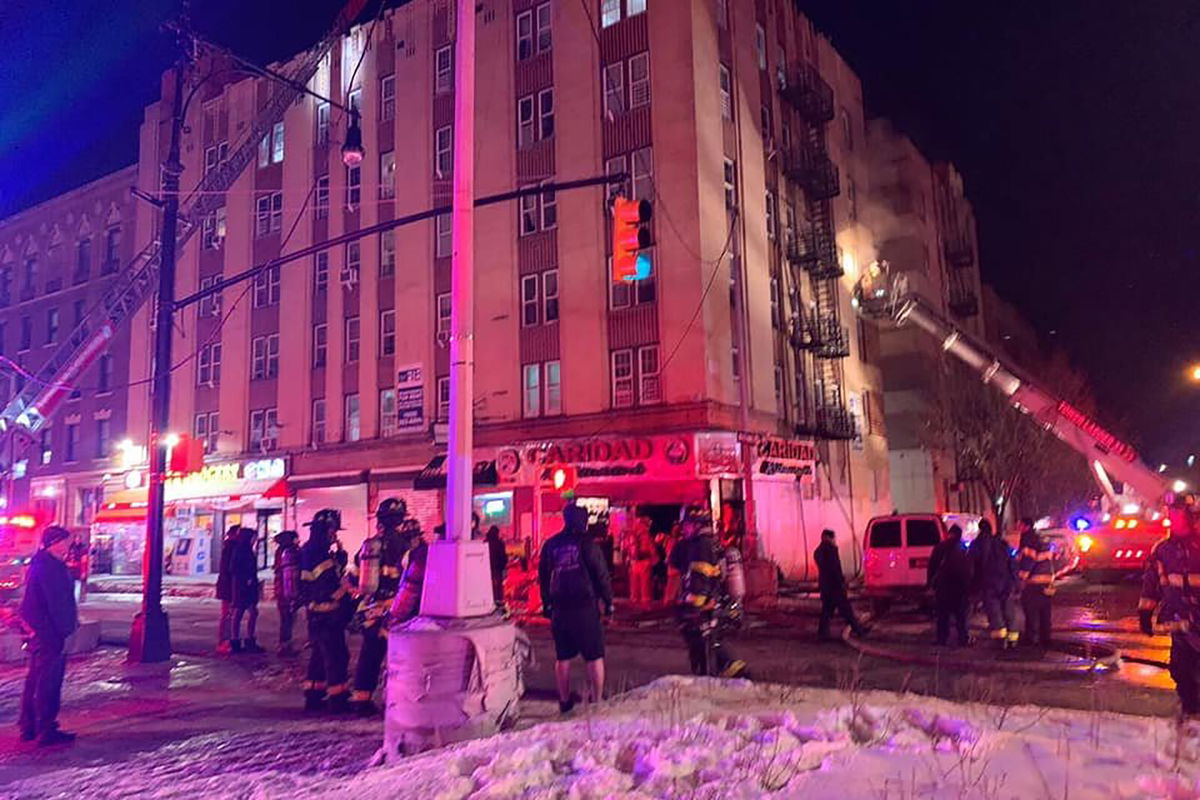 <i>FDNY</i><br/>A four-alarm fire broke out at an apartment building in the Bronx early Saturday morning when the lithium-ion battery of an electric bike or scooter combusted on its own