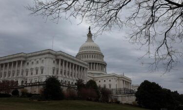 Clouds hang over the U.S. Capitol Building on December 29