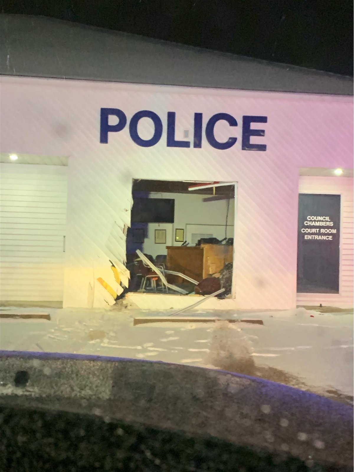 A man has been charged after he allegedly crashed into three buildings including the Lake Ozark City Hall intentionally Wednesday night.