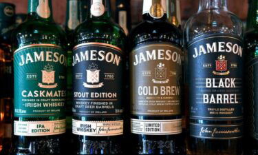 The Thomas Meagher Bar in Missoula has several types of special edition Jameson Irish Whiskey