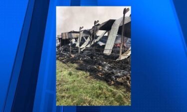 A 3-alarm fire burned down a 50