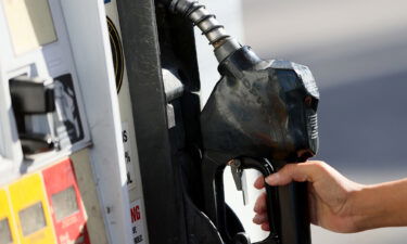 A gas pump at a Shell station on November 22