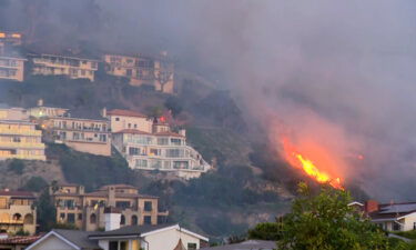 Residents in the Irvine Cove and Emerald Bay areas of Laguna Beach are under an immediate evacuation order due a brush fire that is threatening homes and other structures