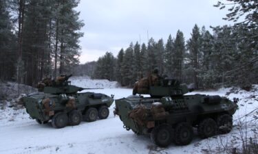 The US Army released its first climate strategy on Tuesday. US Marines here take part in an exercise with Norwegian troops in sub-zero temperatures above the Arctic Circle.