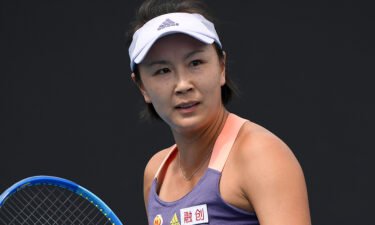 China's Peng Shuai is shown here at the Australian Open tennis championship in Melbourne