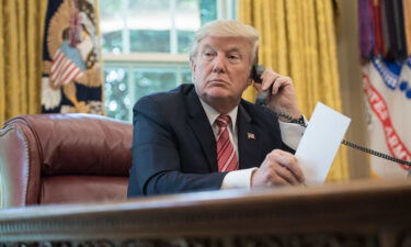 President Donald Trump in the Oval Office at the White House