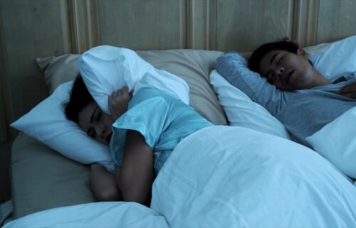 If your partner's snores can be heard though a closed door