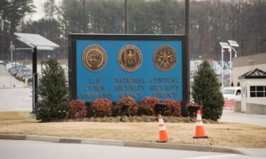 A sign for the National Security Agency